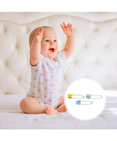 Toddmomy 10pcs Animal Safety Pins - Stainless Steel Diaper Pins for Kids & Infants - Locking Pin with Plastic Head - Baby Shower Party Favor (Random Color) - Buy Online on GoSupps.com