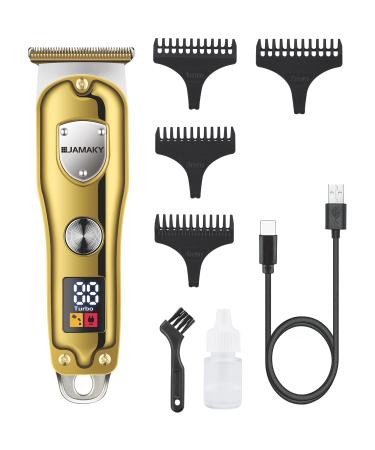 High Performance Beard & Mustache Trimmer for Men - Cordless and Powerful Neck & Hair Trimmer Stainless Steel Blades with 4 Combs 100 Min Runtime Ideal for Barbers & Travel
