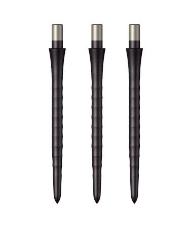 Mission Darts Sniper Points Ripple | Steel Tip Replacement Points | Multiple Colours and sizes 28mm Black