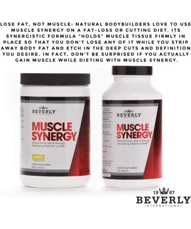 Beverly International Muscle Synergy 240 TABS - HMB L-Arginine Creatine | Clinically Dosed Muscle Growth & Pumps | Fast International Shipping - Buy Online on GoSupps.com