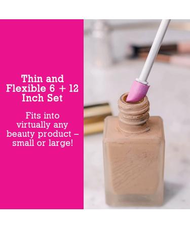 Spatty Daddy Makeup Spatula Set - Pink (6 and 12 Inch) | Shark Tank Mom Made | Ideal for Scaping Beauty Products | Great Gift for Women, Teens, Grandma, Mom | Stocking Stuffers Under $10 | Set of 2 - Buy Online on GoSupps.com