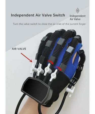 ZZBB Rehabilitation Robot Gloves Stroke Hemiplegia Rehabilitation Training Equipment for Hand Function Recovery Finger Trainer Multiple Modes Right Medium - Buy Online on GoSupps.com