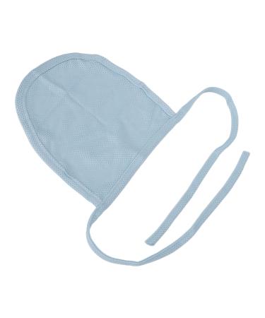 Neck Stoma Cover Cotton Single Layer Dustproof Neck Trach Cover Shield Trachea Care Accessory Blue
