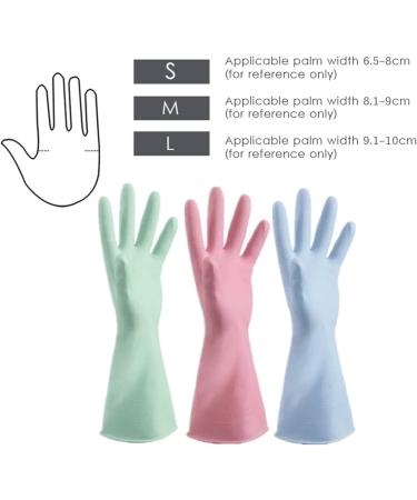 Rubber Latex Durability Resistant Anti-Slip Dishwashing Easy to Clean Gloves Washing Bowls Gloves Tools - Buy Online on GoSupps.com