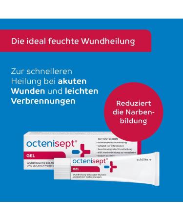 Octenisept Gel - Fast Healing Wound Gel for Acute Wounds & Burns | Pain Relieving & Moisturizing 20ml - Buy Online on GoSupps.com