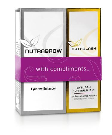 Nutracosmetic-Advantage Set Nutrabrow Eyebrow Enhancer & Nutralash Eyelash Formula 2.0 I Dense eyebrows and long eyelashes in 6-12 weeks I serum for eyelash and eyebrow growth I 3ML & 1ML benefit set brow & lash - Buy Online on GoSupps.com