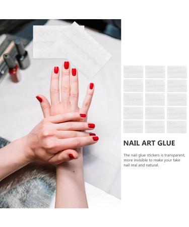 Lurrose Double-Sided Nail Glue Strips - 15 Sheets Water Adhesive for Perfect Nail Polish Application - Breathable! Shop Internationally - Buy Online on GoSupps.com