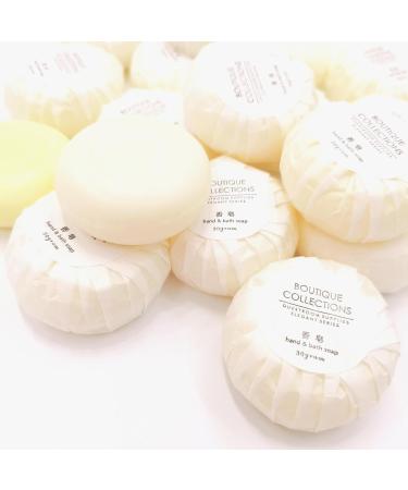 30Gram Round Fresh Rich Foam Travel Size Portable Pocket Bath Soap Bar for Hotel Supplies Personal Body Skin Hand Care Kit Cleanser Agent (50) - Buy Online on GoSupps.com