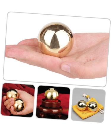 JECOMPRIS 2ST Gymnasikball - Premium Metal Massage Balls for Exercise & Relaxation | Portable Brass Workout Accessory - International Shipping - Buy Online on GoSupps.com
