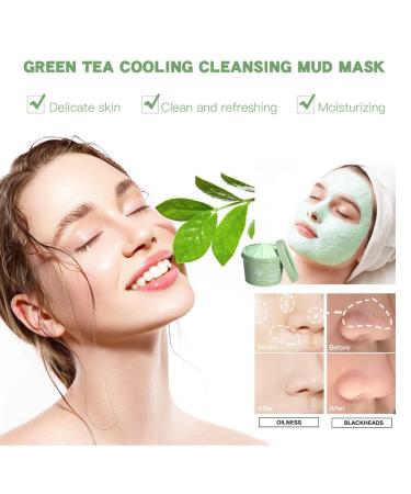 Green Tea Clay Mask - Deep Cleansing Remove Blackheads Shrink Pores | Skin Care for Men & Women - Buy Online on GoSupps.com