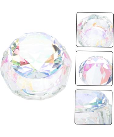 HOMSFOU 1pc Nail Art Crystal Cup Acrylic Liquid Holder Brush Dampen Dish Holder Vitroleros Para Mini Glass Nail Art Cup Manicure Nail Polish Remover Crystal Glass 6x6cm Assorted Color - Buy Online on GoSupps.com