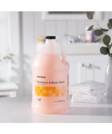 McKesson Body Wash and Shampoo - 1 Gallon Bulk Refill Full Body Wash with Aloe Apricot Scent - Sensitive Skin & Hair 2 in 1 Apricot 128 Fl Oz (Pack of 1) - Buy Online on GoSupps.com