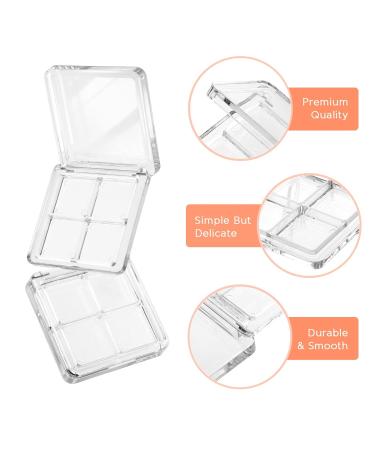 Beaupretty Empty Eyeshadow Palette - 2Pcs Makeup Tray for Eye Shadow Pigments | Ideal for Women & Girls - Buy Online on GoSupps.com