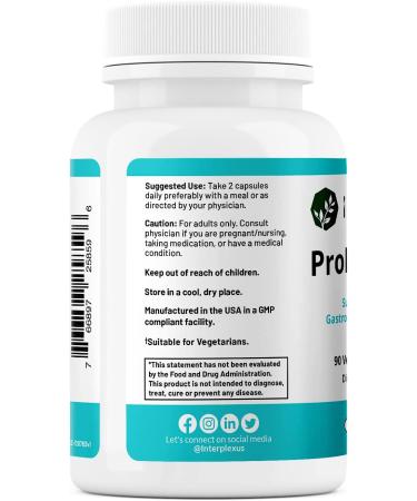 Buy InterPlexus ProEnt2 Plus 90 Capsules - Enhance Digestive Health | Best Price - Buy Online on GoSupps.com