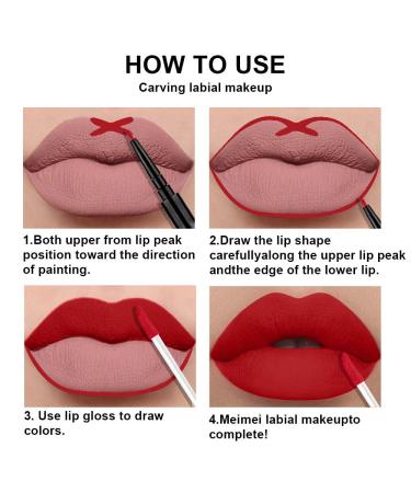 Evpct 3Pcs Ruby Red Nude Pink Mauve Matte Liquid Lipstick and Lip Liner Stain Set for Women - Long Lasting 24 Hours Stay On Matte Lipstick - 3 Count - Buy Online on GoSupps.com
