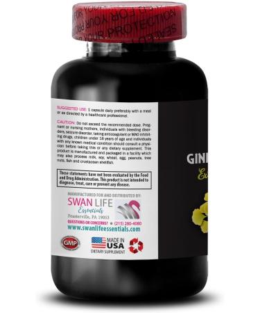 Ginkgo biloba Extract Powder - Ginkgo BILOBA Extract - Herbal Extract Wellness Ginkgo biloba Natural Supplement Antioxidant Plant Extract Ginkgo biloba antioxidant Properties 2 Bottles 120 Caps - Buy Online on GoSupps.com