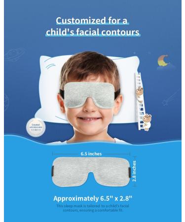 3D Sleeping Eye Mask for Kids | Super Soft Foam Sleep Mask for Teens | Lightweight Travel Blindfold with Adjustable Elastic Band - Buy Online on GoSupps.com