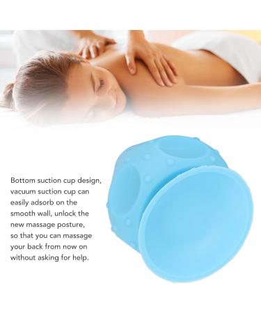 Blue Silicone Trigger Ball Massage Device for Myofascial Relief | Wall Massage Tool for Back Waist & Neck Pain - Buy Online on GoSupps.com