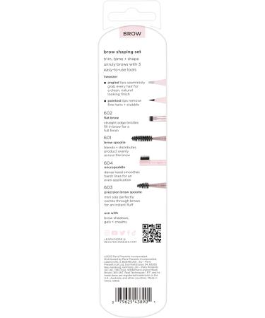 Real Techniques Brow Shaping Set - Spoolie, Brow Brushes & Tweezers - 3 Piece Set for Styling & Shaping Eyebrows - Buy Online on GoSupps.com