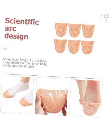 Toe Protector Gel Shoe Inserts 3 Pairs Forefoot Protectors & Pads for Dance Pointy Shoes & Ball of Foot Pain Relief - Buy Online on GoSupps.com