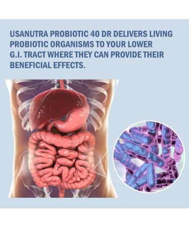 USANUTRA Probiotics for Women and Men 40 Billion CFUs Living Probiotics 20x More Effective wth Maktrek - Buy Online on GoSupps.com