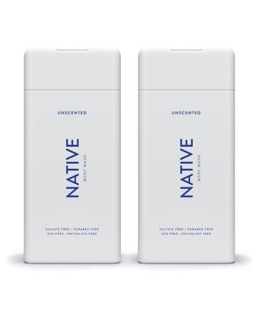 Native Body Wash Natural Body Wash for Women Men | Sulfate Free Paraben Free Dye Free with Naturally Derived Clean Ingredients Leaving Skin Soft and Hydrating Unscented 18 oz - 2 Pk Unscented - 2 Pk - Buy Online on GoSupps.com