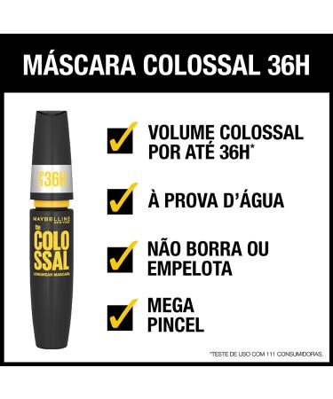 Maybelline Volum' Express Colossal Waterproof Mascara in Very Black - 1 Count - Buy Online on GoSupps.com