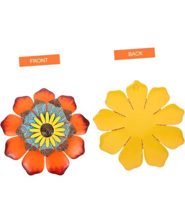 BESPORTBLE Sunflower Wall Decor 4 Pcs Sunflower Wall Hanging Iron Hanging Flowers 3d Household Sunflower Ornament 28.3X28.3X2.5CMx4pcs Assorted Colorx4pcs - Buy Online on GoSupps.com