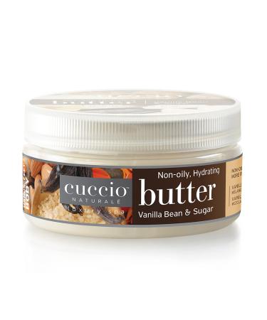 Cuccio Naturale Butter Blends - Ultra-Moisturizing, Renewing Scented Body Cream - Deep, Renewing Hydration For Dry Skin Repair - Made With All Natural Ingredients - Vanilla Bean & Sugar - 4 Oz 8 Ounce (Pack of 1) Vanilla Bean and Sugar