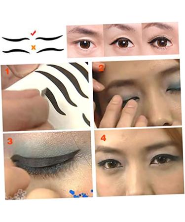 Healvian 240 Pairs Eye Make-up Stickers Double Eyelid Tape Black Eyeliner Pencils Makeup Tape Reusable Crease - Buy Online on GoSupps.com