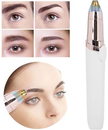 Eyebrow epilator Painless hair removal Facial epilator with LED light Small and portable cuts nose and ear hair for Removing hair from small body parts(white) - Buy Online on GoSupps.com