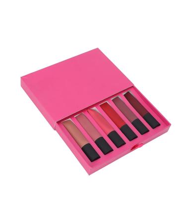 Buy Set A: Non-Fading Matte Lip Gloss & Color - 6 Safe Shades for Easy Makeup | International Shipping - Buy Online on GoSupps.com