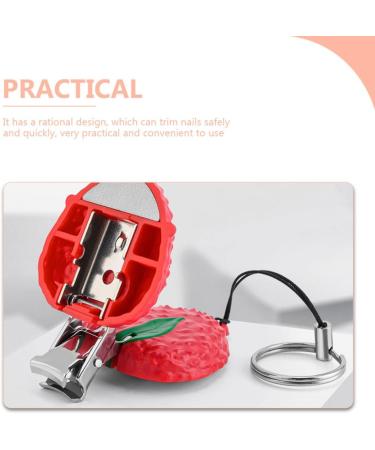 minkissy Strawberry Nail Fruit Toenail Clippers for Thick Nails Toddler Nail Clipper Portable Nail Bulk Nail Clippers Stainless Steel Nail Clipper Household Man Key Chain - Buy Online on GoSupps.com