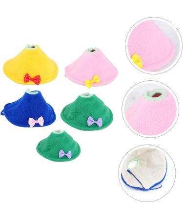 DOITOOL 5pcs Parrot Size Cone Cloak Protective Lovebird Anti Neckerchief- Pet Plucking Adjustable Cockatoo 12x9cm Assorted Color - Buy Online on GoSupps.com