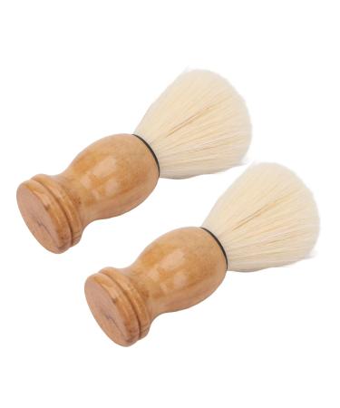 Handmade shaving brush for Mnner 2 pieces wooden handle hairdressing salon shaving brush professional synthetic razor tool men's rasier cream and soap brushes for