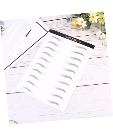 POPETPOP 4 Sheets Black Stickers Artificial Eyebrow Stickers Transfer Stickers Water-based 3d Supplies - Buy Online on GoSupps.com