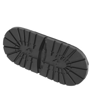 Rubber Front Soles Rubber Front Soles Non Skid Boot Soles Boots Shoes Anti Slip Front Heel Soles Rubber Mute Soles Shoes Repair Accessories (Black Heel)