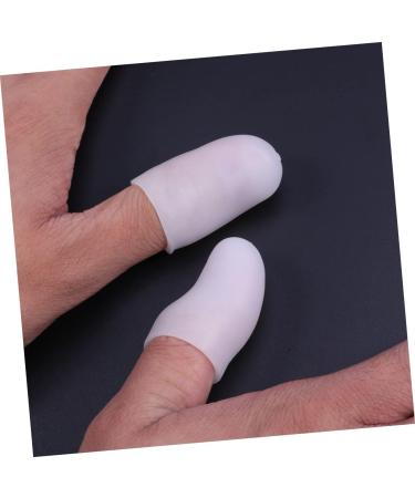 Buy Minkissy 2 PC Toe Caps - Toe Sleeve & Corn Protectors White Size 2 | Comfortable Foot Care for All - Buy Online on GoSupps.com
