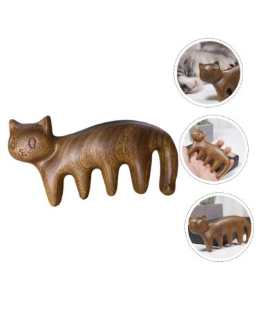 Beavorty 4-Piece Kitten Massage & Hair Cutting Comb Set - Antistatic Wide Tooth Sandalwood Combs for Scalp & Head Massage | Travel-Friendly Hairdressing Tools - Buy Online on GoSupps.com