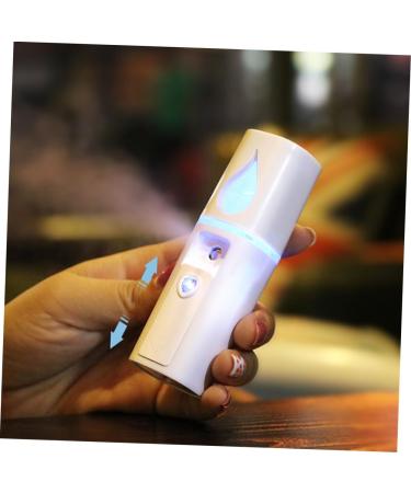 Healeved 3pcs Face Sprayer Facial Spa Steamer Mini Face Humidifier Facial Sprayer Makeup Brishes White - Buy Online on GoSupps.com