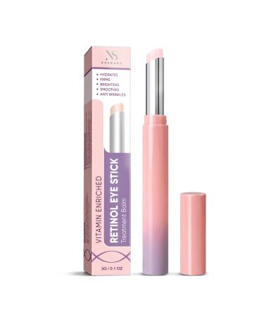 Retinol Eye Stick  Retinol Anti-Aging Eye Cream for Dark Circles and Puffiness  Reduces Fine Lines and Dark Circles with Vitamin A  C & E and Peptides