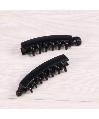 Frcolor Banana Hair Clip Ponytail Holder for Women & Girls - 6 Black Hair Accessories | Shop Internationally - Buy Online on GoSupps.com