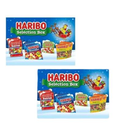 Kids Sweets Selection Gift Box 182g Pack of 2 - Christmas Sweets Selection Box - Sweets Hamper For Boys & Girls - Secreet Santa Gift Christmas Eve Box