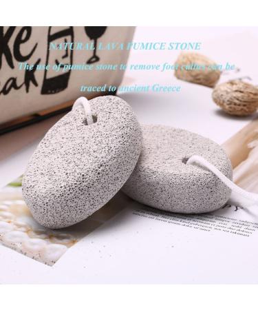 4-Pack Natural Pumice Stone for Feet by Borogo - Callus Remover for Feet and Hands - Exfoliating Foot File for Dead Skin on Heels, Elbows, and Hands - Buy Online on GoSupps.com