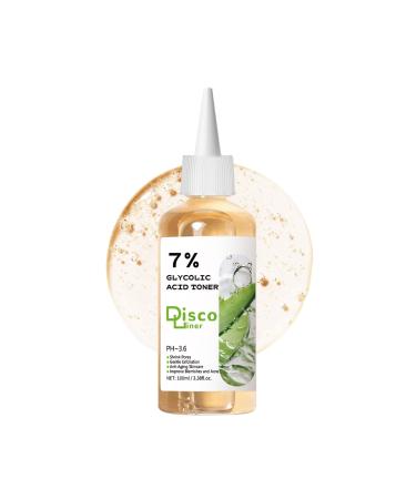 7% Glycolic Acid Exfoliating Toner Hydrating Facial Toner Smooth Glowing Skin Even Skin Tone Improve Skin Texture Gentle Formula for Daily Use 3.38 Fl Oz (Pack of 1)