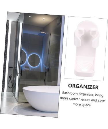 Minkissy 15 Pcs White Plastic Razor Holder & Clothes Rack - Versatile Wall Storage for Old Customers - Buy Online on GoSupps.com