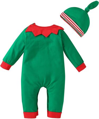 Likpoja Baby First Christmas Elf Outfit - Santa Costume with Elf Hat for Toddler Boys & Girls 6-9 Months - Buy Online on GoSupps.com