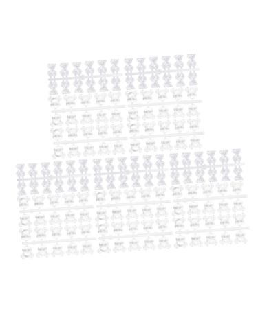SOESFOUFU 3 Manicure Tools Transparent Nail Color Displaying Tool Cute Nail Color Displaying Tool Nail Art Tool Nail Tools Cute Nail Color Display Tool Bow Tie Polishing Plate