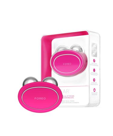 FOREO BEAR Microcurrent Facial Device, Face Sculpting Tool, Instant Face Lift, Firm & Contour, Chin Lift, Non-Invasive, Increases Absorption of Facial Skin Care Products, Fuchsia