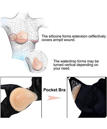 Knobco Silicone Breast Inserts - Enhance Cleavage & Comfort for Mastectomy | B Size Right Natural Gel Pads - Buy Online on GoSupps.com